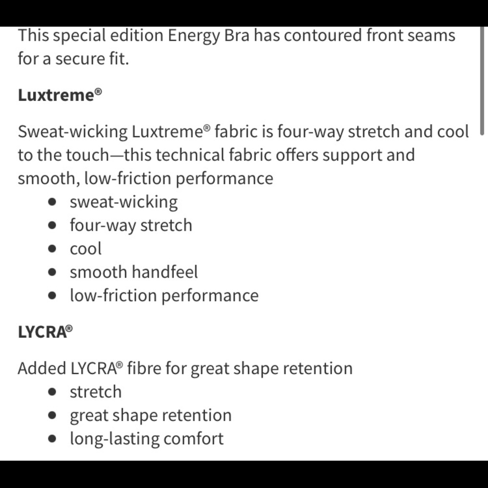 Lululemon Energy Bra *Exhale - Picture 4 of 7